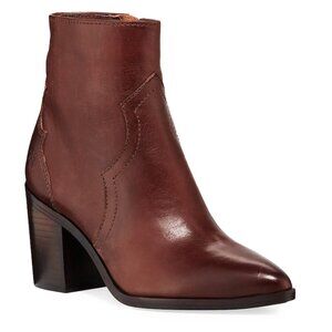 Frye Heeled Flynn Short Burnished Leather Western Boots